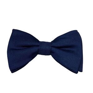 Navy Textured Pre-Tied Bow Tie Boys